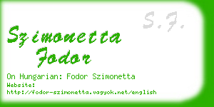 szimonetta fodor business card